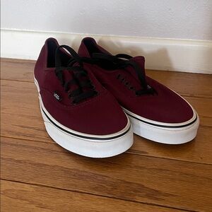 Vans Women's Dark Red Sneakers